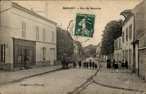 Ak Ermont Val d'Oise, Rue de Sannois