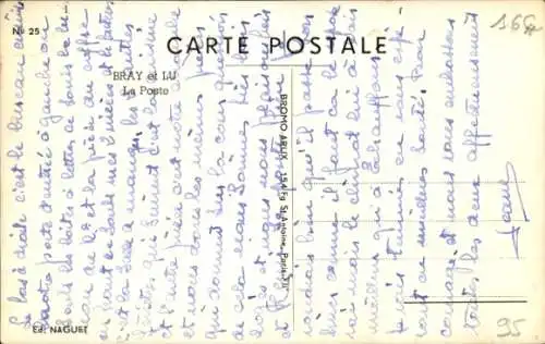 Foto Ak Bray und Lû Val d’Oise, La Poste