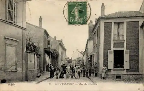 Ak Montmagny Val d'Oise, Rue du Château