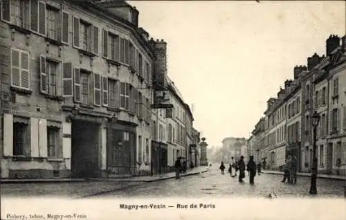 Ak Magny und Vexin Val-d'Oise, Rue de Paris