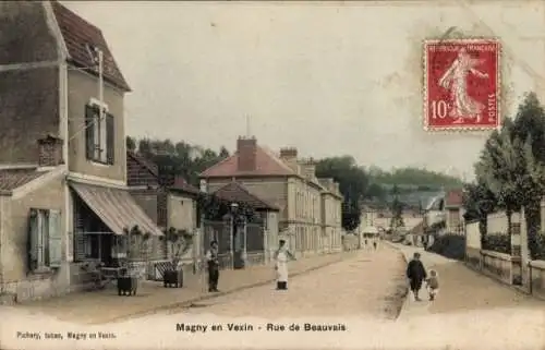 Ak Magny und Vexin Val-d'Oise, Rue de Beauvais