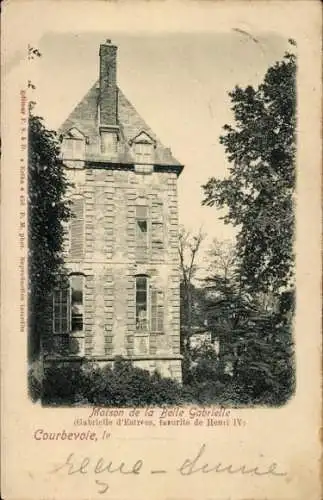 Ak Courbevoie Hauts de Seine, Haus der Belle Gabrielle