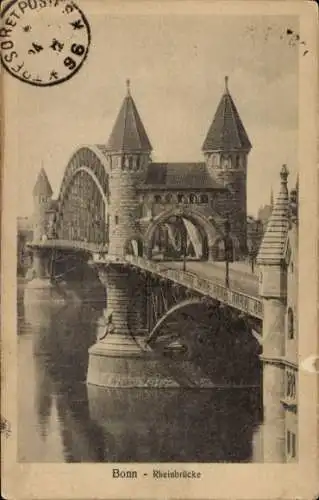 Ak Bonn am Rhein, Rheinbrücke