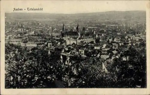 Ak Aachen, Gesamtansicht