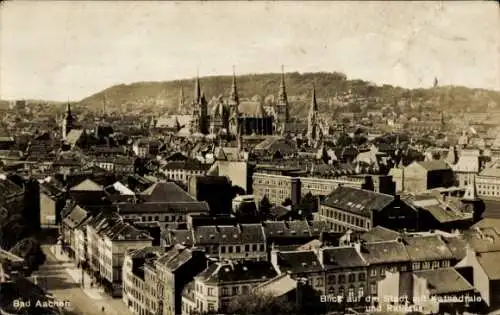 Ak Aachen in Nordrhein Westfalen, Panorama