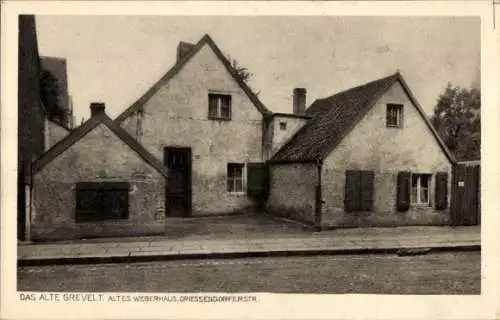 Ak Krefeld am Niederrhein, Altes Weberhaus, Driessendorferstraße