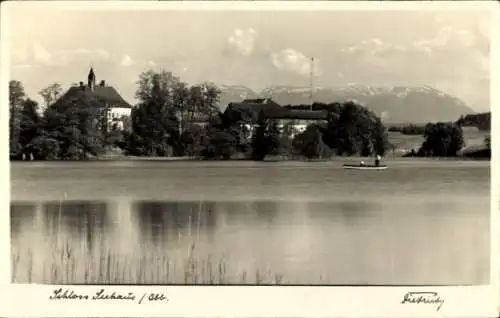 Ak Traunstein in Oberbayern, Schloss Seehaus