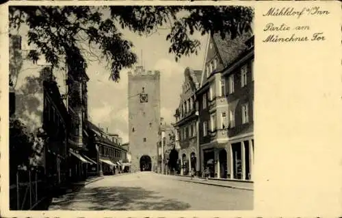 Ak Mühldorf am Inn Oberbayern, Münchener Tor