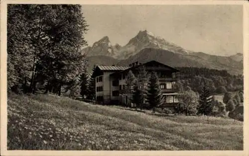 Ak Berchtesgaden in Oberbayern, Haus Hindenburg, Alpenpension