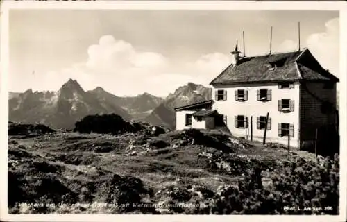 Ak Berchtesgaden in Oberbayern, Stöhrhaus am Untersberg mit Watzmann und Hochkalter