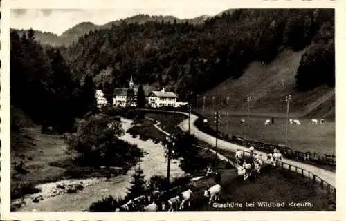 Ak Kreuth am Tegernsee Oberbayern, Glashütte, Wildbad