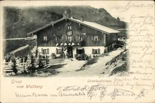 Ak Rottach Egern am Tegernsee Oberbayern, Wallberg, Unterkunftshaus