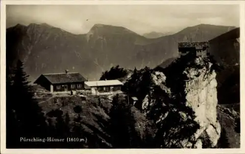 Ak Unterammergau in Oberbayern, Pürschling-Häuser, 1610 m
