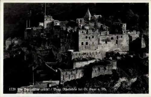 Ak St. Goar am Rhein, Burg Rheinfels, Burgruine