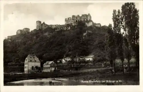 Ak St. Goar am Rhein, Burg Rheinfels, Ruine