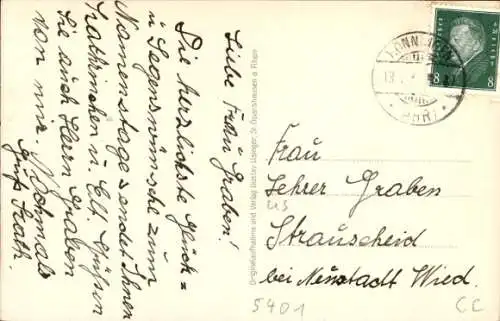 Ak St. Goar am Rhein, Burg Rheinfels, Ruine