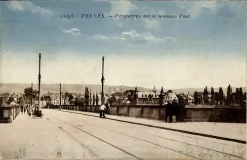 Ak Trier an der Mosel, Neue Brücke