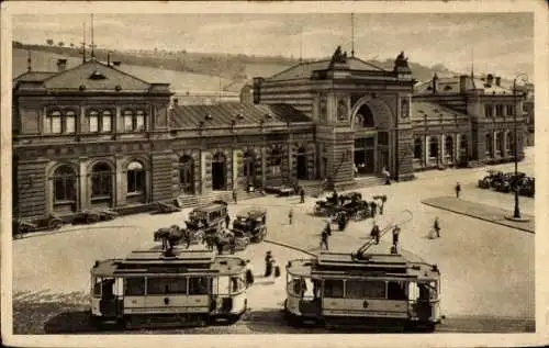 Ak Trier in Rheinland Pfalz, Hauptbahnhof