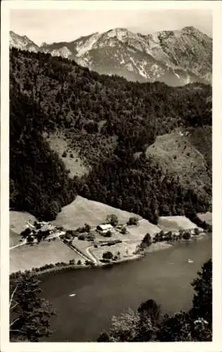 Ak Thumsee Karlstein Bad Reichenhall Oberbayern, Madlbauer, Zwiesel, Staufen