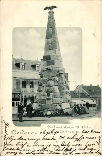 Ak Norderney in Ostfriesland, Denkmal Kaiser Wilhelm