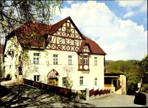 Ak Streitberg Wiesenttal Fränkische Schweiz, Historische Pilgerstube, Alte Kurhausbrennerei