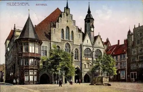 Ak Hildesheim in Niedersachsen, Rathaus