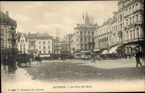 Ak Anvers Antwerpen Flandern, Pont de Meir