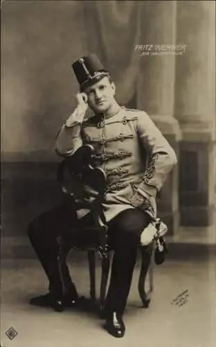 Ak Schauspieler Fritz Werner, Portrait, Ein Walzertraum, Uniform