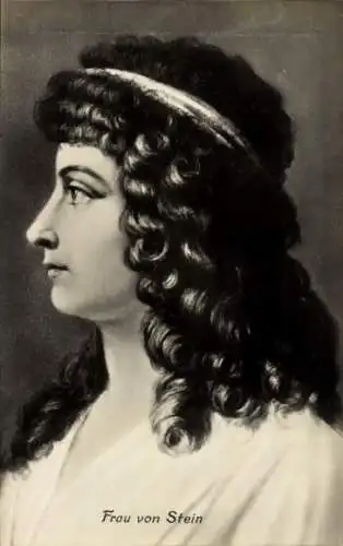 Ak Charlotte von Stein, Hofdame der Herzogin Anna Amalia