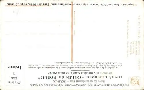 Künstler Ak Sedillot, In den Ruinen