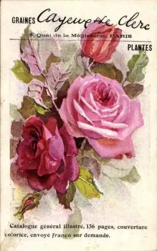 Ak Blühende Rosen, Blumen-Zeitschrift