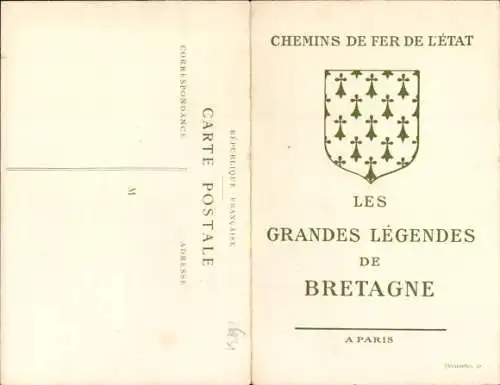 Klapp Ak Chemins de Fer de l'Etat, Les Grandes Legendes de Bretagne, Les Megeres de Saint Quay