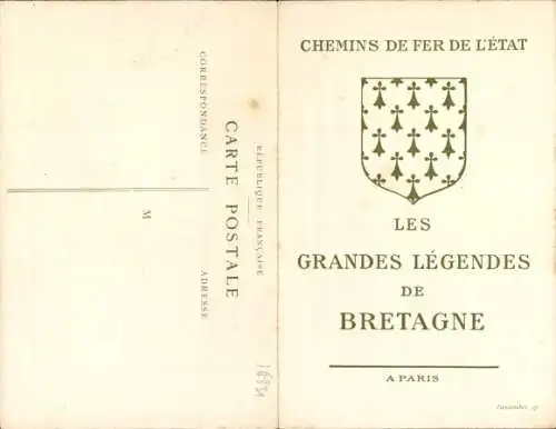 Klapp Ak Chemins de Fer de l'Etat, Les Grandes Legendes de Bretagne, Arthus et Lancelot