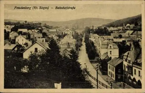 Ak Freudenberg im Siegerland, Bahnhofstraße