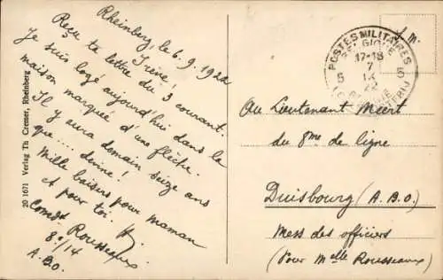 Ak Rheinberg am Niederrhein, großer Markt, Kirche