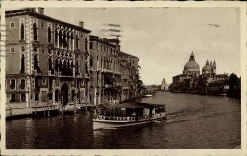 Ak Venezia Venedig Veneto, Palazzo Franchetti e Chiesa della Salute