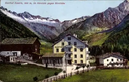 Ak Ahrntal Valle Aurina Südtirol, Gasthof Kasern, Birnlücke