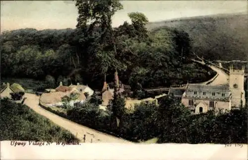 Ak Weymouth Südwestengland, Upway Village, Kirche