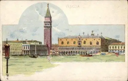 Litho Venezia Venedig Veneto, Teilansicht