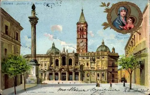 Litho Roma Rom Lazio, Basilica di S. Maria Maggiori