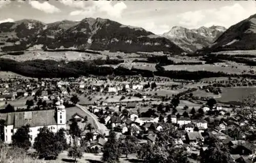 Ak Sarnen Kanton Obwalden, Gesamtansicht, Melchtalerberge