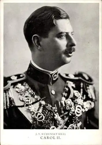 Ak Carol II. von Hohenzollern Sigmaringen, Karl II. von Rumänien, Portrait