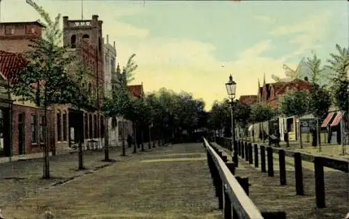 Ak Zaandam Zaanstad Nordholland, Straßenpartie