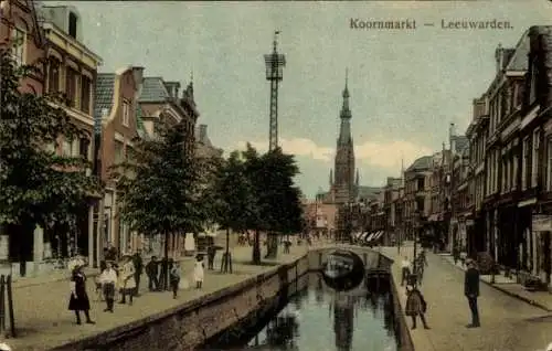 Ak Leeuwarden Friesland Niederlande, Koornmarkt