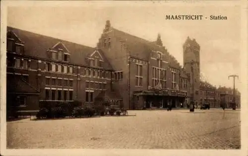 Ak Maastricht-Limburg Niederlande, Bahnhof