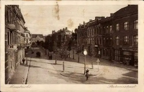 Ak Maastricht-Limburg Niederlande, Stationsstraat