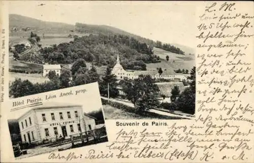 Ak Pairis Orbey Urbeis Elsass Haut Rhin, Panorama, Hotel Pairis