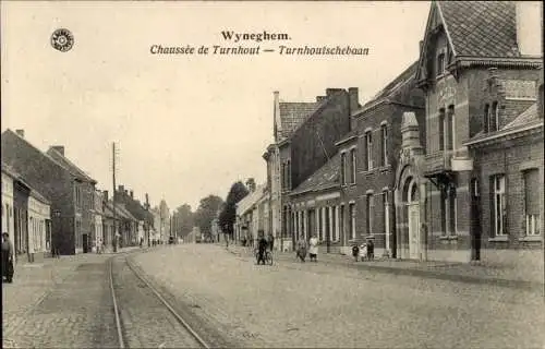 Ak Wyneghem Turnhout Flandern Antwerpen, Chaussée