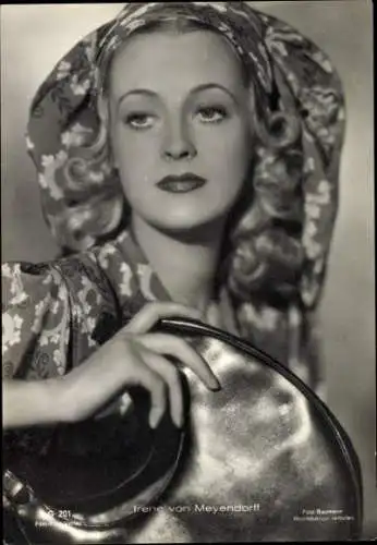 Ak Schauspielerin Irene von Meyendorff, Film Foto Verlag G 201, Portrait