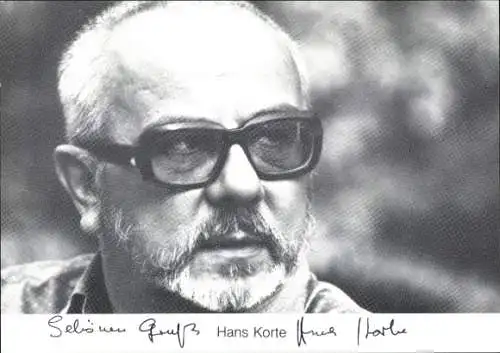 Ak Schauspieler Hans Korte, Portrait, Autogramm